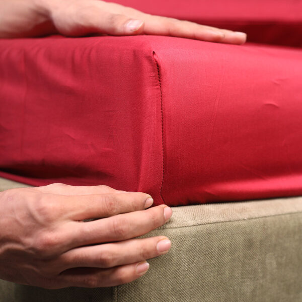 Red Cotton Bed Sheet