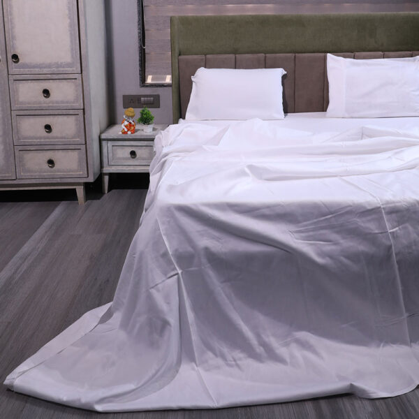 White Cotton Bed Sheet